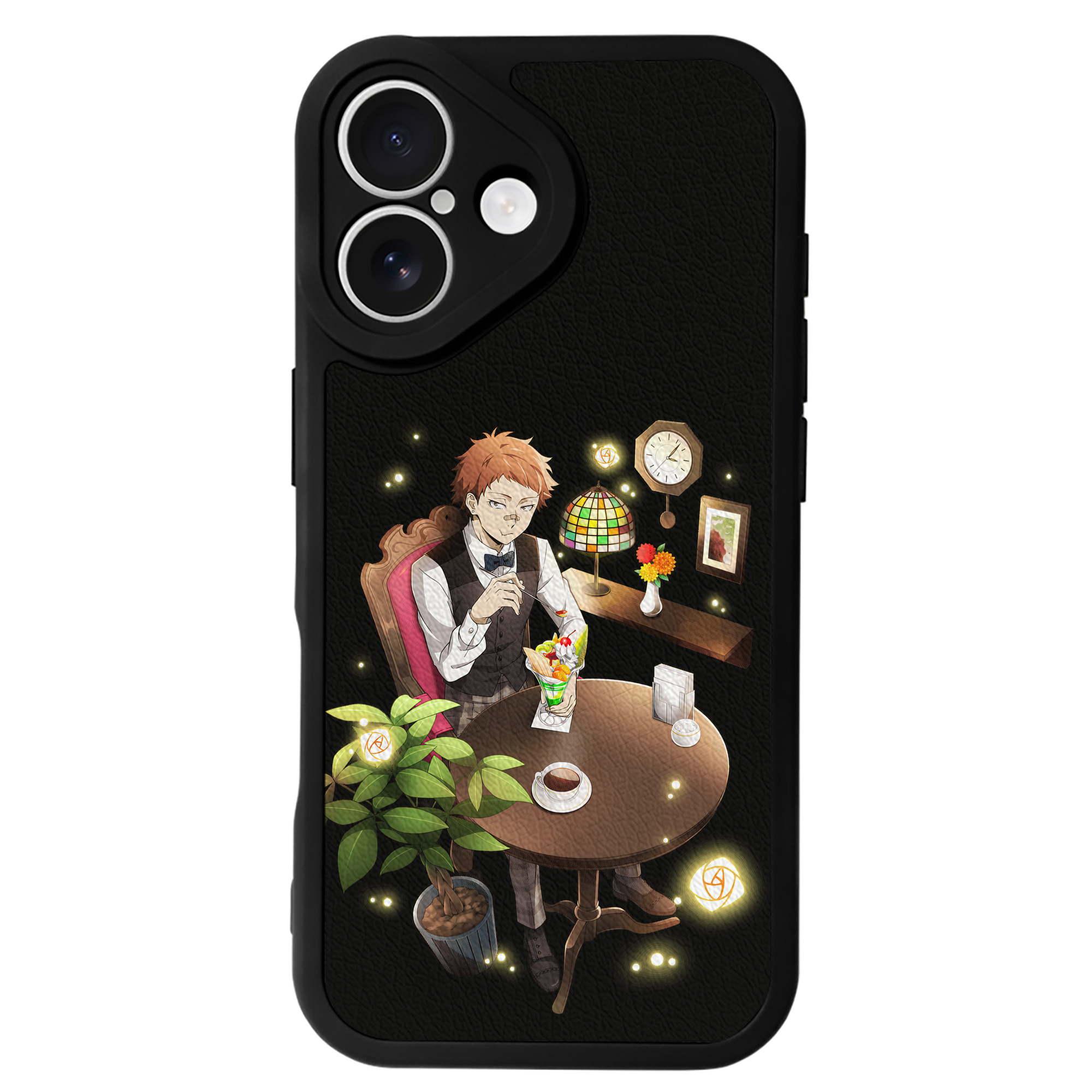 （画像用） 文豪ストレイドッグス Bungo Stray Dogs 【iPhone 16シリーズ対応】シリコンスマホケース（レザー調） 材質：シリコン